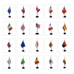 Promotional Mini Mexico Desktop <b>Flag</b> Custom Solid Plastic All National Table <b>Flag</b> with USA Office Desk <b>Flags</b> - Product Image 6