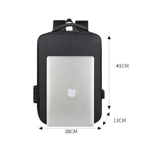 BSCI Sac à dos de voyage d'affaires personnalisé Sac d'ordinateur portable de bureau étanche à chargement USB avec design élégant - Product Image 2