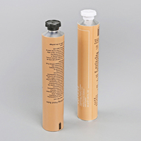 Tubes pliables en aluminium écologiques 12ML D16MM 0.42OZ pour le baume à lèvres/onguent