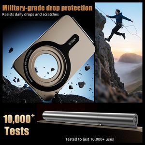 1st ý tưởng hợp kim nhôm Mini Tripod đứng tương thích iPhone 17-12 Series có thể gập lại mạnh mẽ từ mult-góc điều chỉnh Selfie - Product Image 5