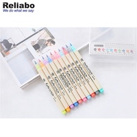 Fineliner — ensemble de stylos marqueurs de couleur, brosse douce, pour Art, bricolage, calligraphie, dessin, pointe en feutre