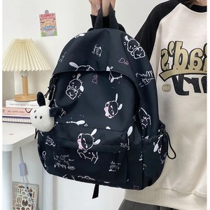 I-0531 femmes à la mode Simple imprimé début lycée et collège étudiant cartable Style coréen Graffiti sac à dos décontracté - Product Image 5