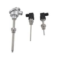 Transmitter Sensor Suhu PT100 Output 4-20mA IP65 Baja Tahan Karat OEM/ODM Resolusi 0.1C Alarm Suhu Tinggi untuk Industri