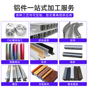 Profils en aluminium extrudé de Foshan, personnalisation, usinage CNC, pièces en alliage anodisé de qualité industrielle - Product Image 3