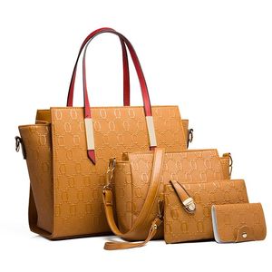 Nouveaux sacs pour femmes en relief, sacs pour enfants et mères à la mode, ensemble de quatre pièces à la mode, sac de messager portable à bandoulière. - Product Image 3