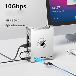 USB 3.<span class=keywords><strong>2</strong></span> Gen <span class=keywords><strong>2</strong></span> 10Gbps NVMe M.<span class=keywords><strong>2</strong></span> USB Hub Cho <span class=keywords><strong>Mac</strong></span> <span class=keywords><strong>Mini</strong></span> M4 Trường Hợp <span class=keywords><strong>2</strong></span>-Trong-1 Hợp Kim Nhôm USB-C 5-8 Cổng Trong Kho - Product Image 4