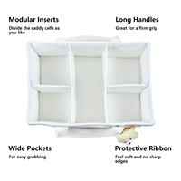 Organisateur de couches pour bébé portable en forme d'ours en peluche pour table à langer, panier de rangement pour bébé pour lingettes pour bébé, organisateur de panier pour la crèche