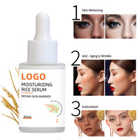 Ensemble de Soins Visage Anti-Âge au Riz de Haute Qualité, Emballage Personnalisé, Hydratant, Végétalien, pour Peaux Sensibles