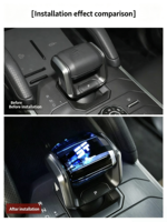 Pommeau de levier de vitesse LED à capteur tactile en cristal, dédié au Jetour T2 Traveler SUV, pièces de modification intérieure, amélioration de l'intérieur de la voiture