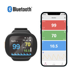 Oxymètre de poignet Bluetooth portable Affichage couleur Berry Smart Meter APP Surveillance de la SpO2/de la fréquence cardiaque Utilisation pour nourrissons/enfants/adultes - Product Image 2
