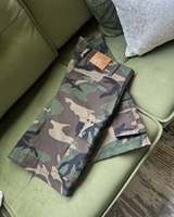 Shorts cargo en denim camouflage utilitaire à motif personnalisé, en sergé de coton, coupe courte, avec logo streetwear imprimé, haute qualité