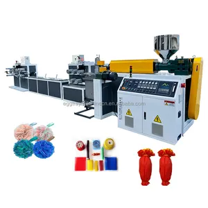 pe knotless net making machine,mesh bag for potato with double head line