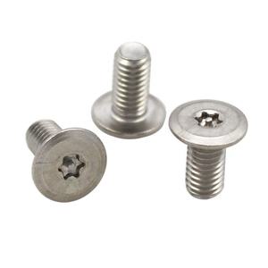 Tornillo de máquina de seguridad Torx T20 de cabeza plana con pasador, tornillo de acero inoxidable, tornillos de máquina de cabeza plana fina Phillips - Product Image 1