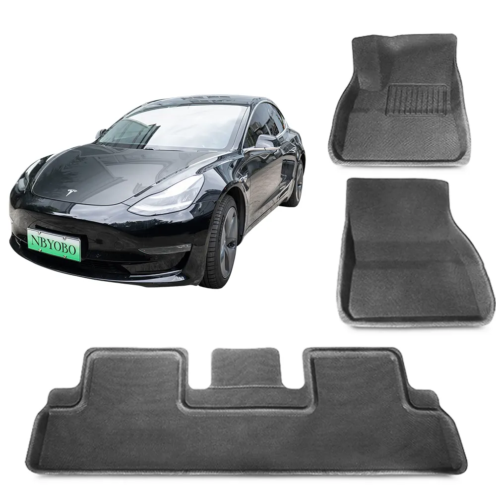 Tapis de sol de voiture en cuir, logo personnalisé, tapis de voiture universel