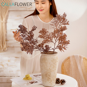 Mw82106 Bán Buôn Nhân Tạo Hoa Nhân Tạo Nhựa Cây Thông Lá Và Pinecone Trang Trí Nội Thất - Product Image 3