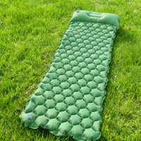 Matelas de couchage gonflable pour le camping, lit d'appoint pliable portable pour la maison, la randonnée en plein air, en polyester, ouverture automatique
