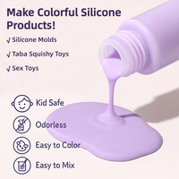 Pâte de colorant en silicone de qualité alimentaire en gros, colorant liquide en silicone coloré pour la fabrication de moules en silicone et la création de jouets compressibles