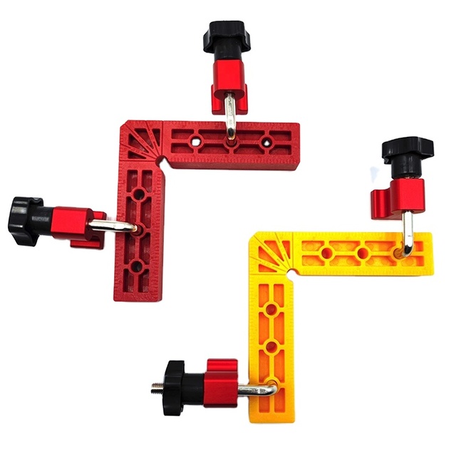 Plastic Right Angle Clamp Corner Clip 90 Degree Positioning Squares Woodworking Tools for Wood Cabinets