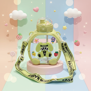 Bouteille d'eau d'été pour enfants 1L, jolie <span class=keywords><strong>tasse</strong></span> en plastique grande capacité, gourde de sport double usage de haute qualité pour l'école - Product Image 5