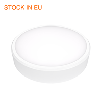 Plafonnier LED rond IP66 IK10 CCT sélectionnable avec capteur d'urgence 15W 18W 21W 22.5W