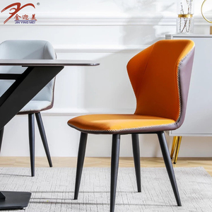 Ensemble de Table de salle à manger <span class=keywords><strong>Orange</strong></span>, Set moderne, avec <span class=keywords><strong>chaise</strong></span>, pour la maison, - Product Image 3