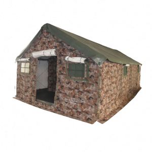 Chenya Custom <b>Frame</b> Africa Canopy Tent <b>Canvas</b> One Bedroom Four-Season Double Layers Camouflage Outdoor Waterproof 10 Persons - Product Image 2