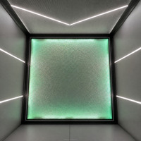 Cabine d'ascenseur personnalisée en alliage d'aluminium pour villa, résidence privée, décoration de bâtiment à faible hauteur