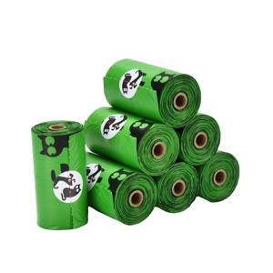 Sacs à déchets PBAT de haute qualité, écologiques et en gros, entièrement compostables et biodégradables, sacs à excréments pour chiens - Product Image 1