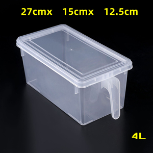 4/5L食品保存容器,冷蔵库 & 冷凍庫用ハンドル付き気密フレッシュキーピングキッチンオーガナイザー - Product Image 4
