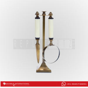 Juego de lupa ósea con cortador de papel y abridor Características Soporte de latón - Product Image 3