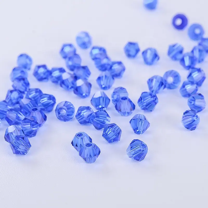 Beads And Beads Wholesale 4mm Faceted Bicone Crystal Loose Beads For Jewelry Making