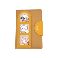 Journal en cuir PU à couverture rigide à motif animal pour usage quotidien, carnet créatif avec aimant, carnet mignon pour les cadeaux de promotion de voyage
