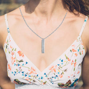 Hainon Luxury Micro Cubic zircone collana I Love You Mom collana con ciondolo placcato oro rosa regali gioielli all'ingrosso - Product Image 6