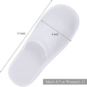 Chaussons de spa jetables de luxe écologiques, doux et portables, avec logo personnalisé pour hôtels et complexes hôteliers, usage en voyage - Product Image 2