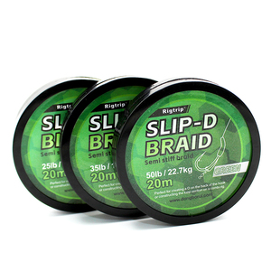Ligne tressée <span class=keywords><strong>semi</strong></span>-<span class=keywords><strong>rigide</strong></span> 20m pour la pêche à la carpe, 25/35/50lb, pour accessoires de montage de montages à cheveux de pêche à la carpe - Product Image 1