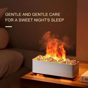 Toptan yaratıcı alev aromaterapi makinesi atmosfer lamba uçucu yağ difüzör ev ofis masaüstü alev nemlendirici - Product Image 2
