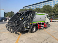 Camion poubelle à compression 4*2, véhicule de transport de déchets