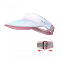 Sombrero Deportivo Personalizable KKN con Parte Superior Abierta, Ala Ancha, Secado Rápido, Protección Solar UV para Niños, Ideal para Correr, Montar a Caballo y Tenis
