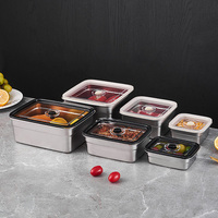 Conteneur alimentaire de cuisine en acier inoxydable Longstar, hermétique, antibactérien, sous vide, écologique, pour une conservation optimale