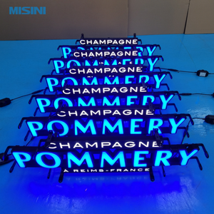 Letrero de Neón Metálico Personalizado con Luz <span class=keywords><strong>LED</strong></span> para Vino, Alcohol, Cerveza, para <span class=keywords><strong>Bar</strong></span>/Centro Comercial/Discoteca, Logotipo/Texto Personalizable - Product Image 2