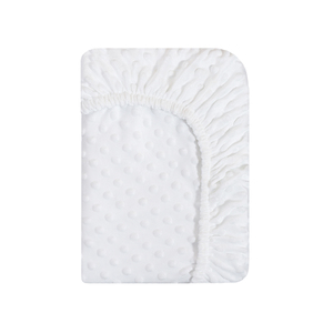 3D thoáng khí minky chấm bé Crib <span class=keywords><strong>Sheets</strong></span> dệt kim cot <span class=keywords><strong>bedding</strong></span> Set với sợi nhỏ điền Dot mô hình trang bị tấm - Product Image 2