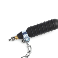 Boule de test gonflable de 1,5 pouce pour tuyaux, bouchon en caoutchouc pour tester les fuites des canalisations d'égout avec anneau de chaîne pour tuyaux de drainage
