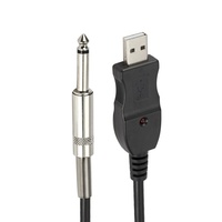USB-Gitarrenkabel 6,5mm Gitarrenanschluss 3m Kupferleiter