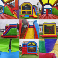 16.4ft géant commercial gonflable coloré videur sautant rebond maison toboggan Combo château aire de jeux