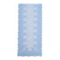 Écharpe longue en polyester brodée de fleurs, respirante, douce, confortable, en dentelle, châle décontracté