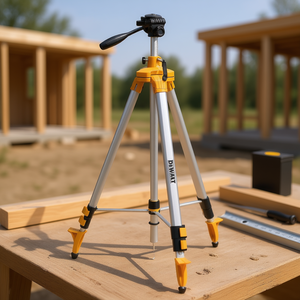 Trípode de aluminio con base de nivelación de burbuja y rosca de 1/4 de pulgada para niveles - Product Image 3