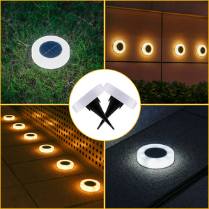 Lampes solaires LED FY818 pour extérieur, éclairage au sol, blanc/clair, IP65, étanches, angle de faisceau 360°, capteur de lumière, <span class=keywords><strong>jardin</strong></span>, 5W, portables - Product Image 6