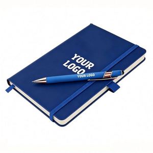 Wholesale A5 <b>A6</b> Business Journals Notebook Pu Leather Hardcover Notebooks Embossed Logo Custom Promotional Gifts - Product Image 1