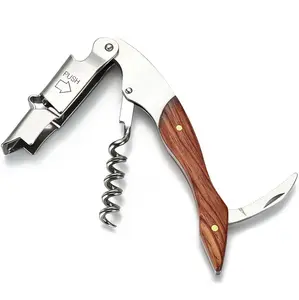 Professional Corkscrew Wine Bottle Opener With Foil Cutter Manual Wine Key Bottle Openers