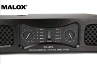 Amplificateur de puissance pour haut-parleurs de scène professionnels SK-4 2 canaux classe H 2U 450W*2 pour alimentation à deux niveaux, panneau métallique